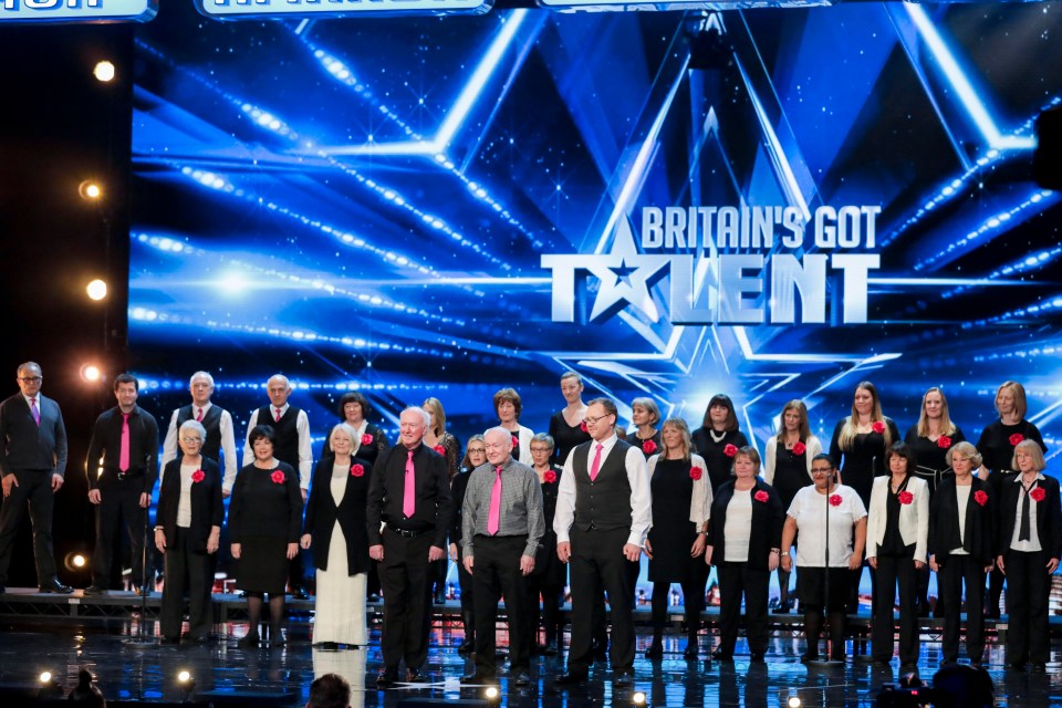 The choir’s performance is an emotional moment