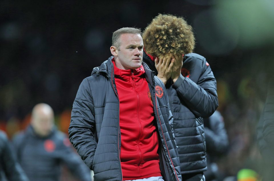 Wayne Rooney could only watch on from the sidelines as he was an unused substitute by Jose Mourinho