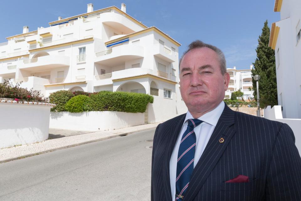  Former Det Chief Inspector Mick Neville visits the apartment where Madeleine went missing