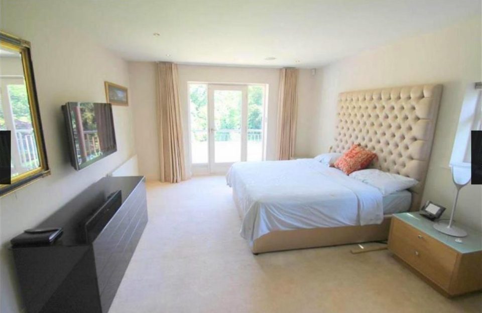 The mansion has 6 bedrooms, a gym, TV room and swimming pool