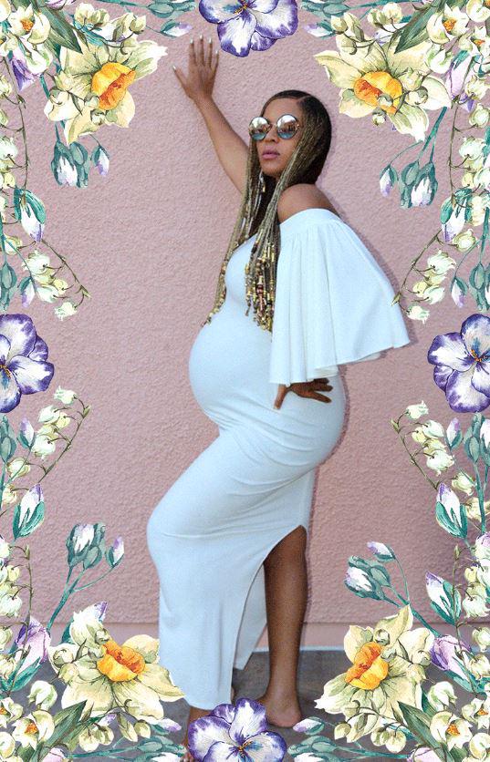  She showed off her growing baby bump in a skintight white dress