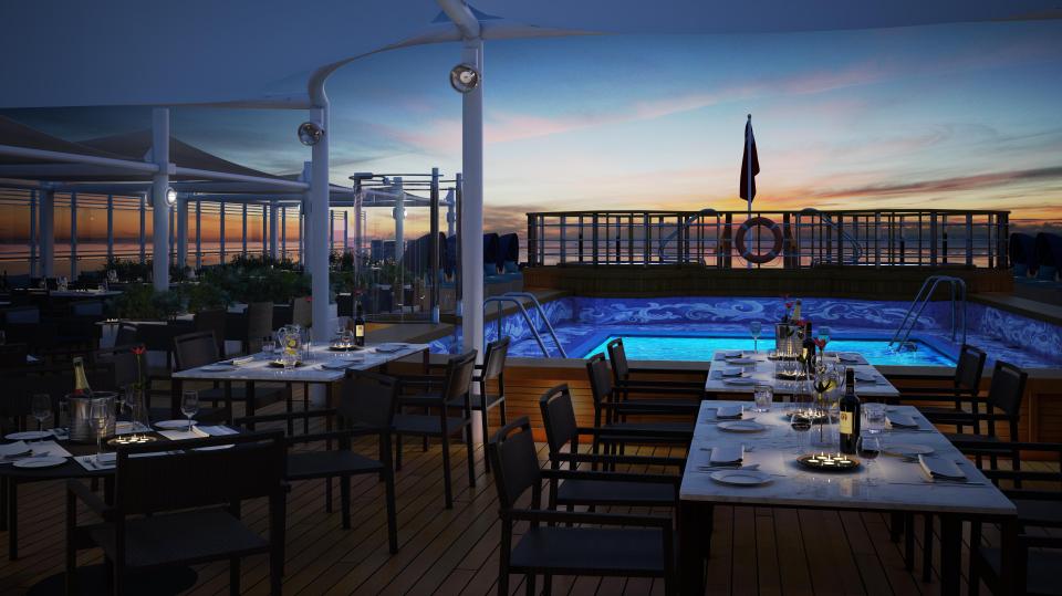 Guests can relax by the lido or chill out in the Winter Garden room
