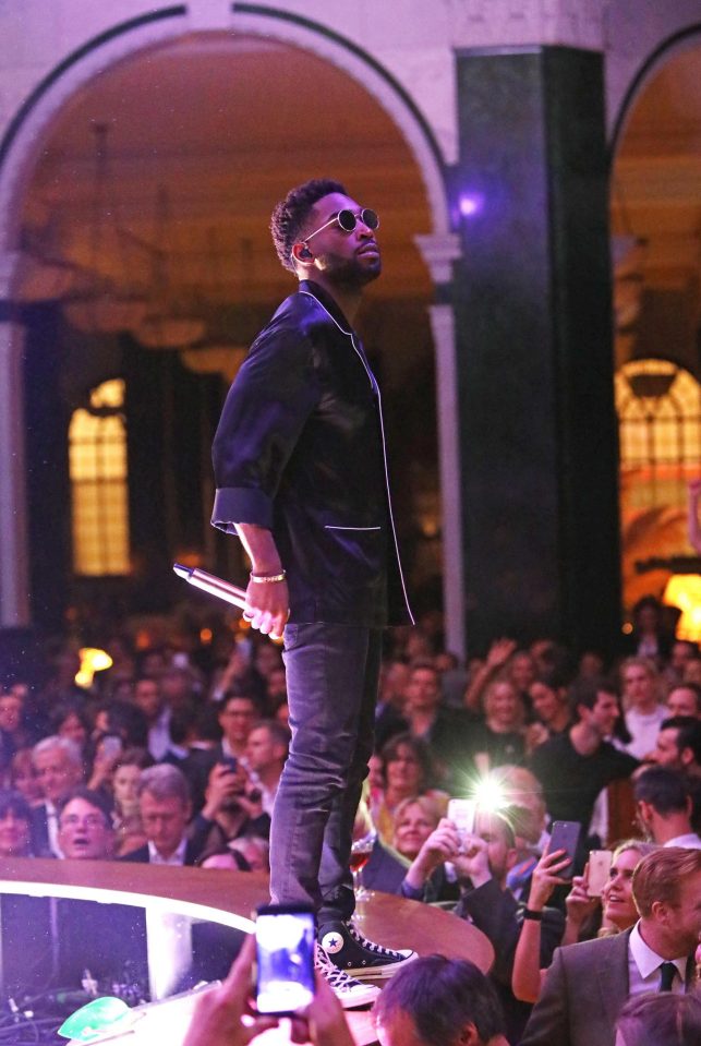  Tinie Tempah rocked the star studded crowd