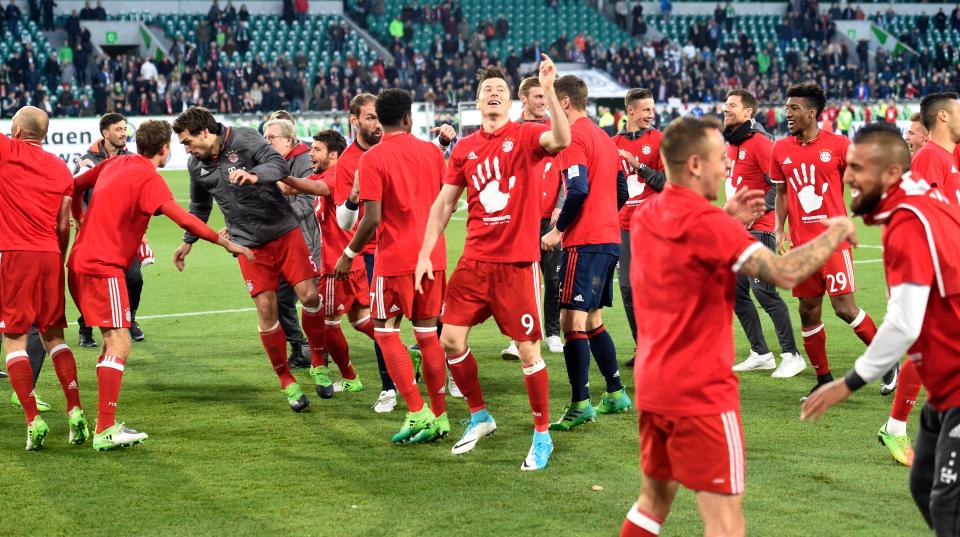  Bayern Munich celebrated making history after winning the title