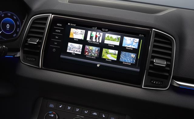 Four infotainment options are on offer in the new Karoq