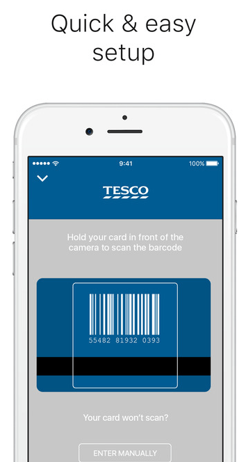  Simply scan the barcode on your physical loyalty card to add it to the app