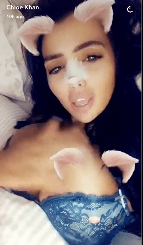  Part way through wishing her fans goodnight, the facial recognition software began to mistake her large chest for a face