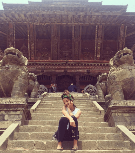 Filming has already brought Michelle to Nepal