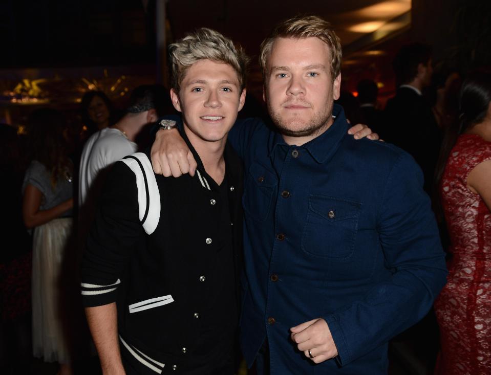 Niall Horan with James Corden back in 2013 
