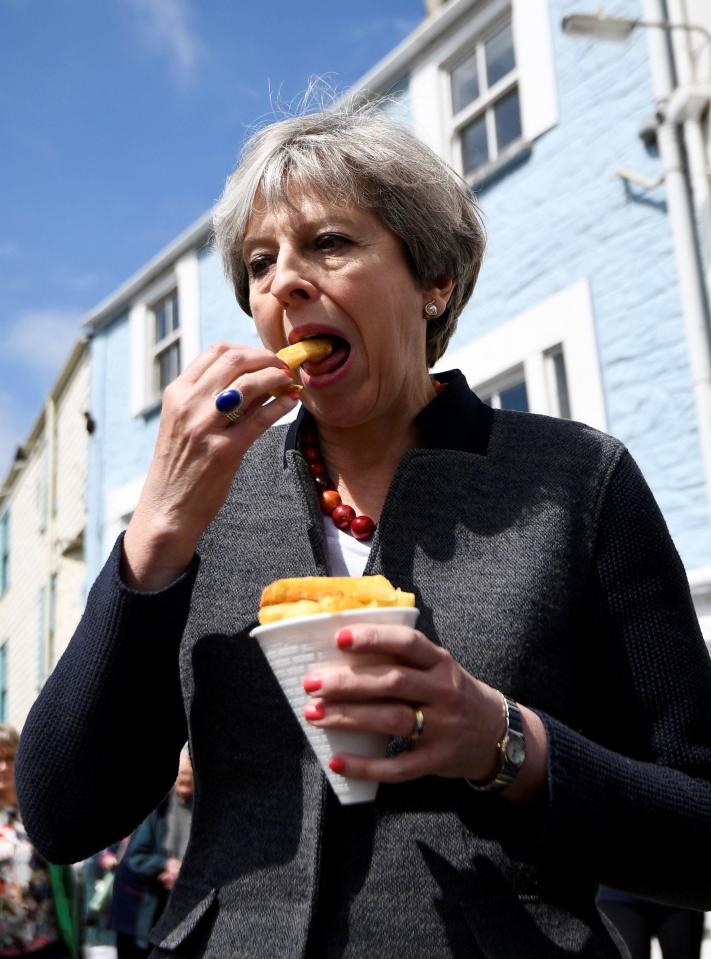  The PM was the butt of internet jokes after she was snapped eating the popular snack