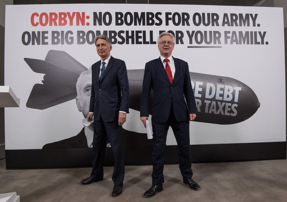  He was speaking at the launch of the Tories' new election poster