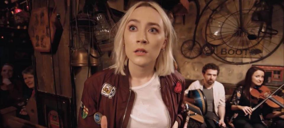  Saoirse Ronan steals the show in the video for Ed Sheeran's latest single Galway Girl