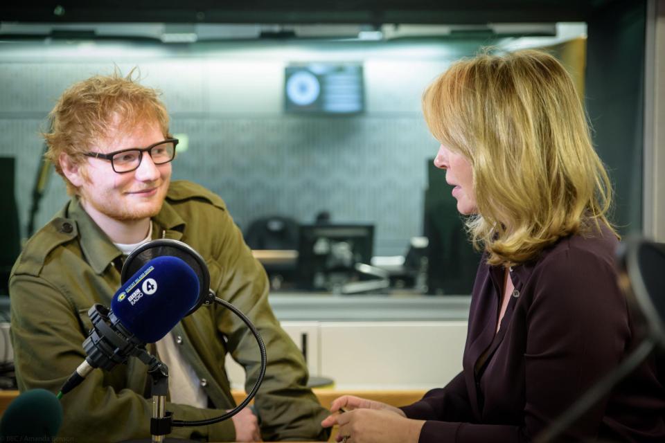  Ed Sheeran admitted he uses song writing as therapy in an interview with Kirsty Young