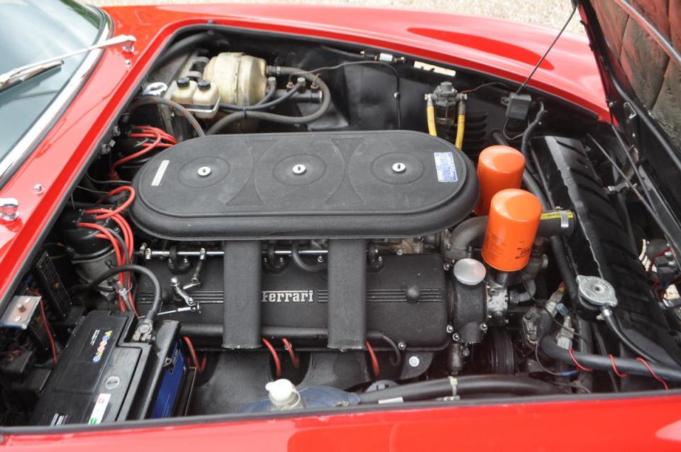 It runs off a 3.3L V12 powertrain