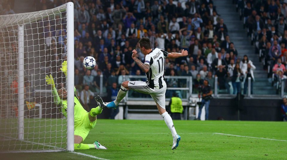 Mario Mandzukic opened the scoring after just 33 minutes against Monaco in Turin