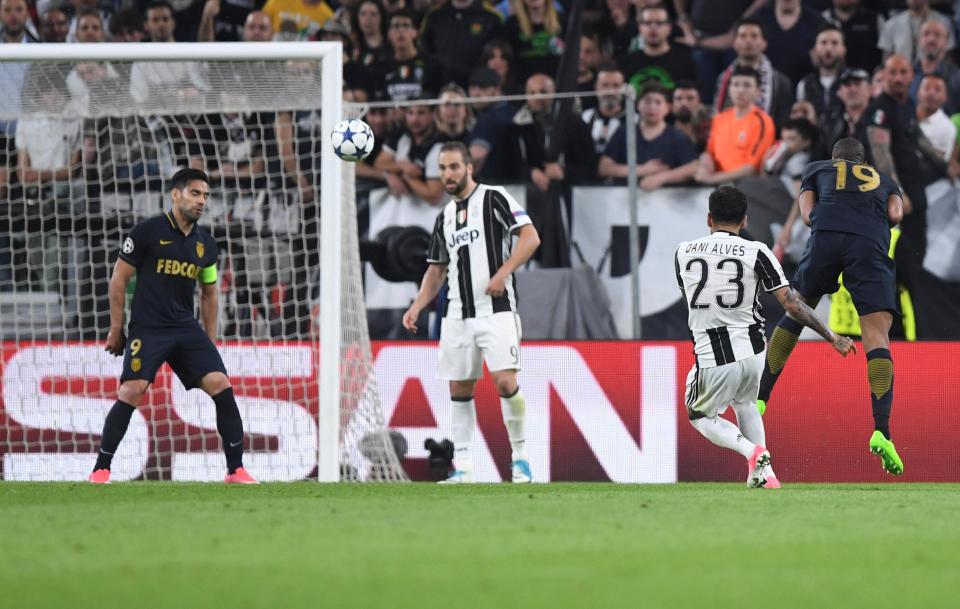 Dani Alves then hammered home to double Juves advantage on the night moments before half time