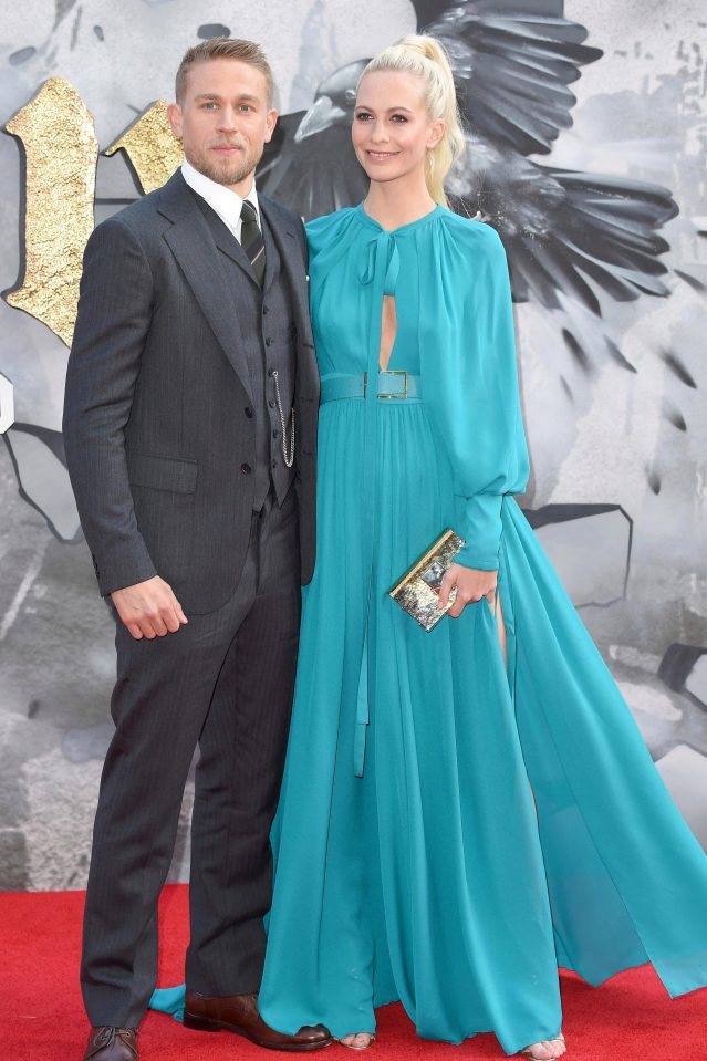 Poppy was joined on the red carpet with Charlie Hunman, who plays Arthur in the blockbuster