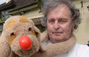 David Sampson with Grisweld the Super Dog