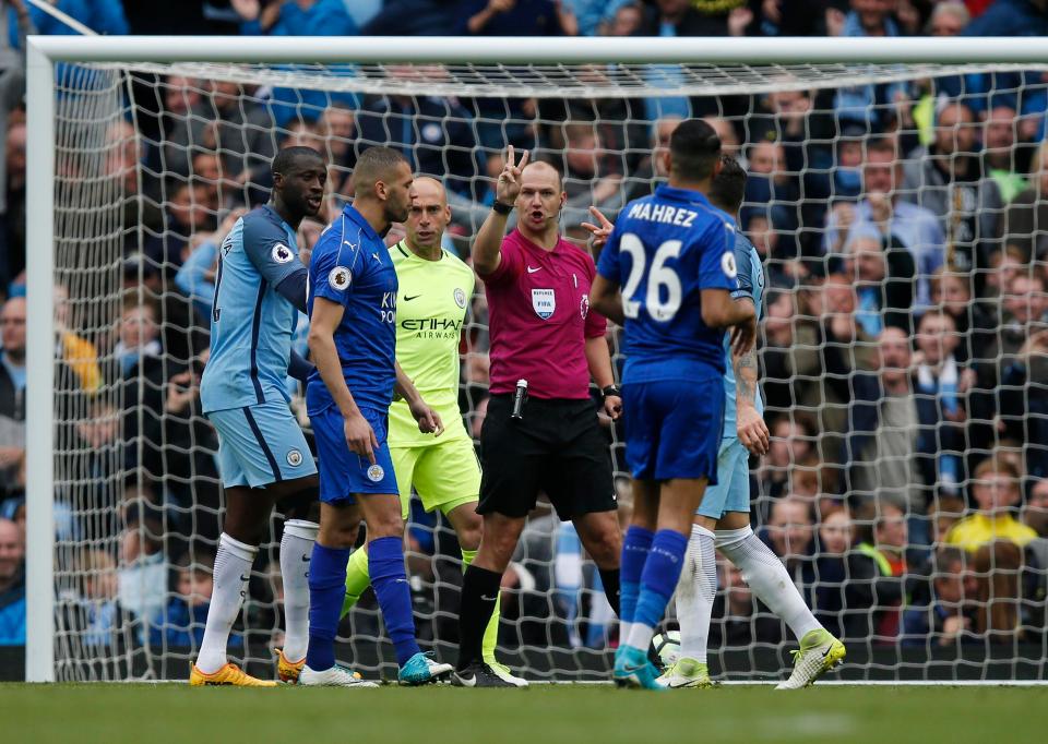 Referee Bobby Madley immediately ruled out the spot-kick attempt