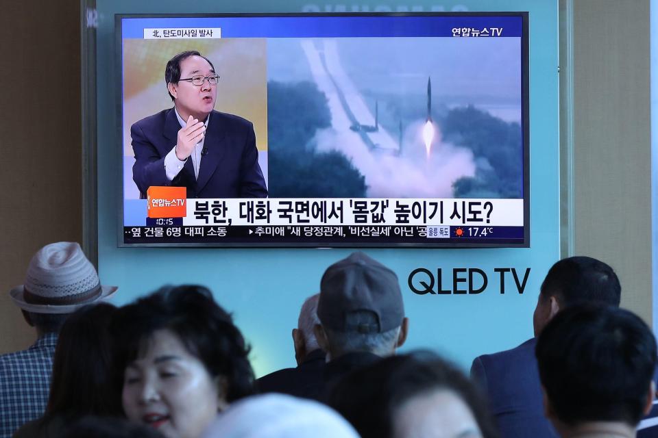 South Korea nervously looked on during the latest test-launch