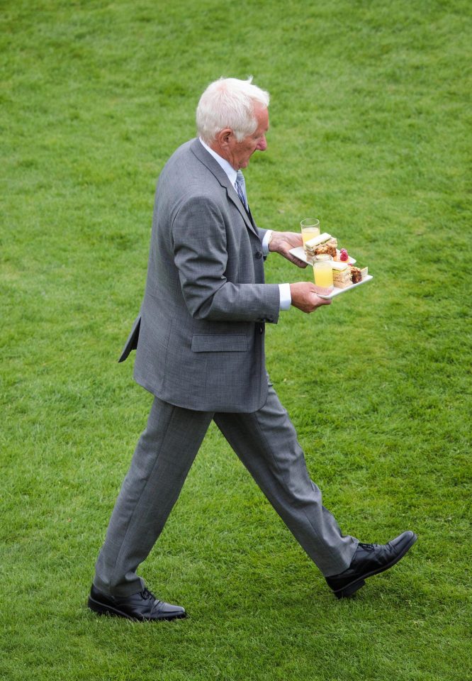  Party goers were served afternoon tea type treats as they enjoyed the afternoon in the palace grounds