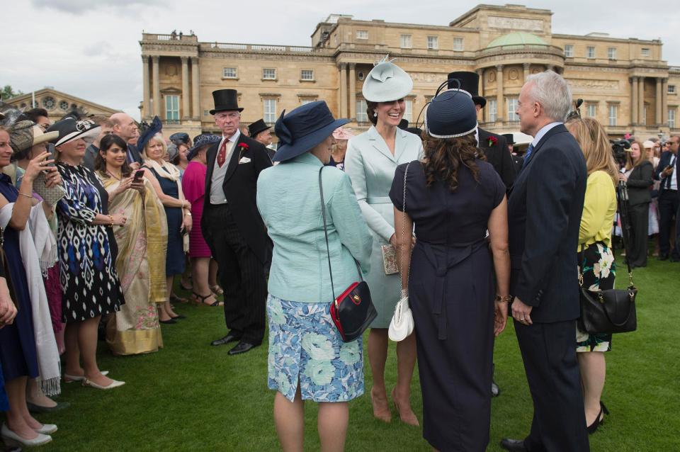  The Queen's first garden party of the season saw 8,000 guests turn out to brush shoulders with royals