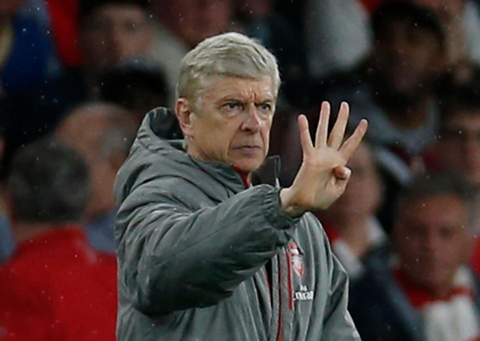  Arsene Wenger has never finished outside the top four with Arsenal, but is in serious danger of missing out on Champions League football