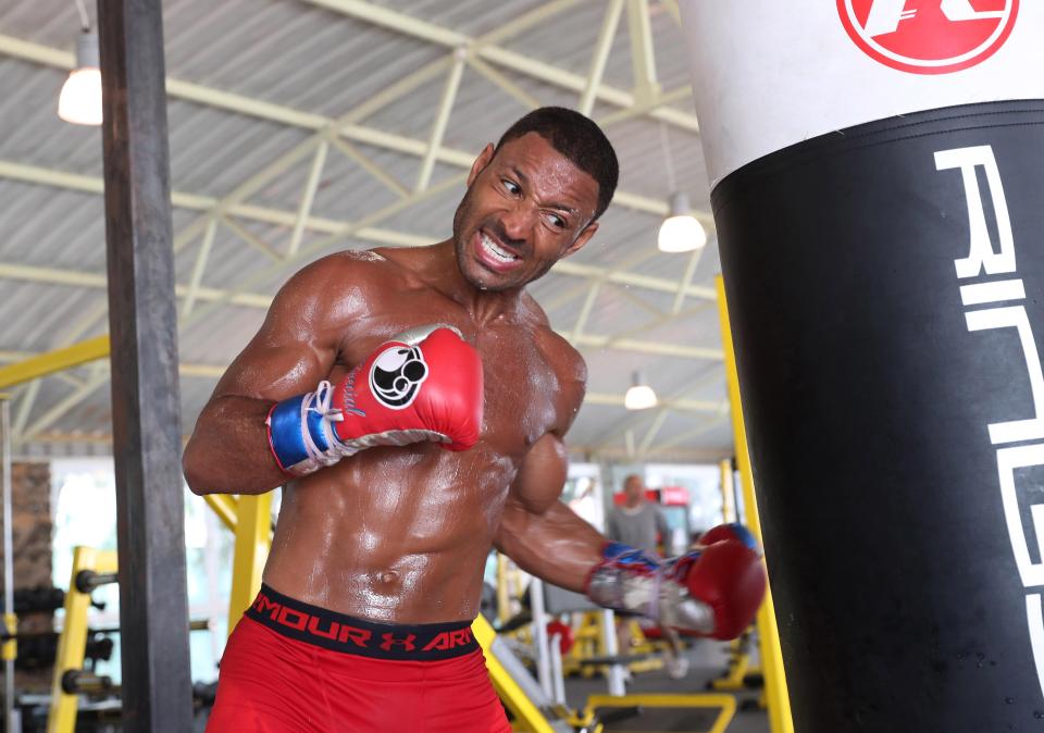 Khan is training to fight with Errol Spence on