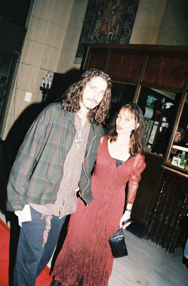 Cornell pictured with his first wife and Soundgarden manager Susan Silver in 1992