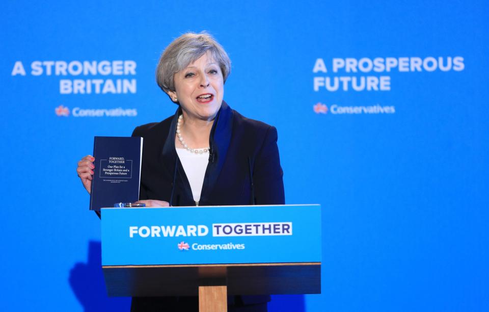  She unveiled the Tory manifesto in Halifax this morning