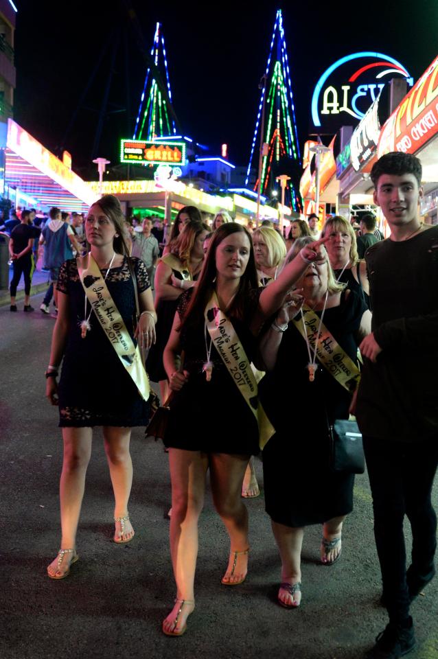  The resort is a popular choice for hen party groups as they can let their hair down and enjoy cheap nights out