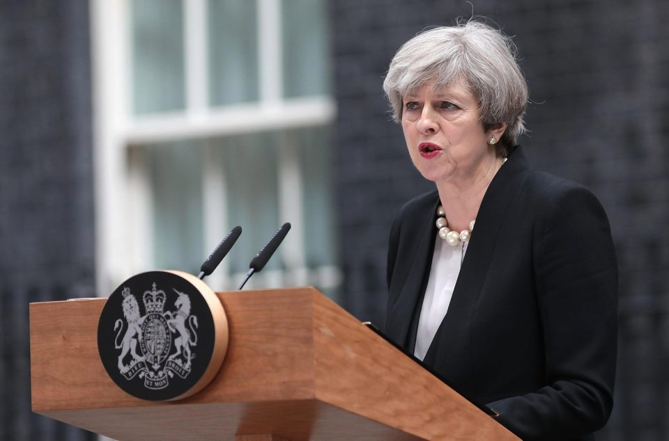  Theresa May this morning announced that authorities knew the bomber's identity, but would not yet be publicly announcing it