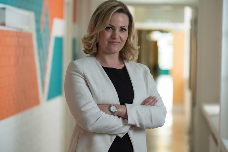  JO Joyner stars as driven headteacher Mandy Carter in Ackley Bridge