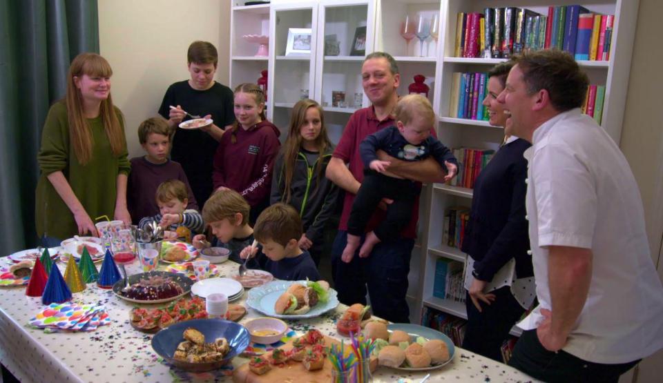  Birthday parties are a huge expense in the super-sized family but Matt had a cheaper option to show them