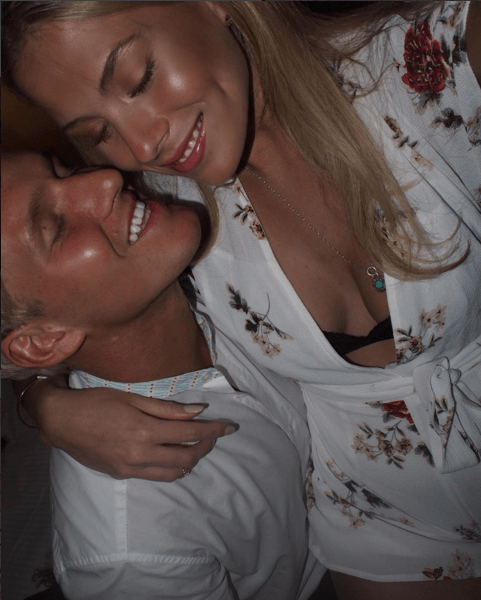 Jamie is currently in a relationship with Frankie Gaff