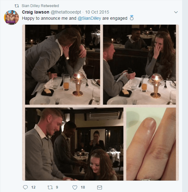 Craig and Sian got engaged in 2015 but have since split up