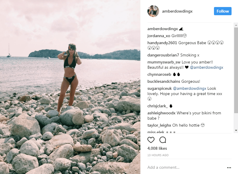  Which she shared online with her Instagram followers