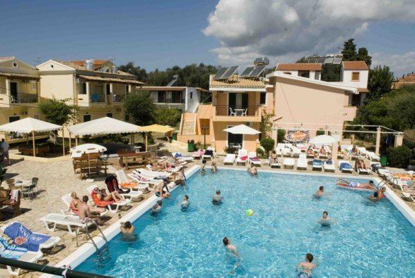 7 nights self catering at the Odysseus Apartments in Kavos costs from £100pp including flights 