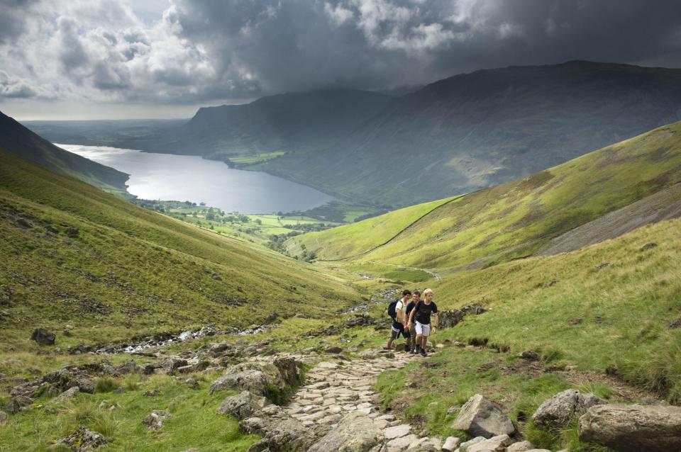  Scafell Pike in The Lake District in Cumbria