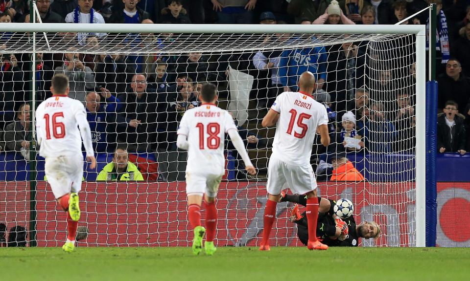  Kasper Schmeichel was named as the Foxes' player of the season as he played a vital part in Leicester reaching the Champions League quarter-final