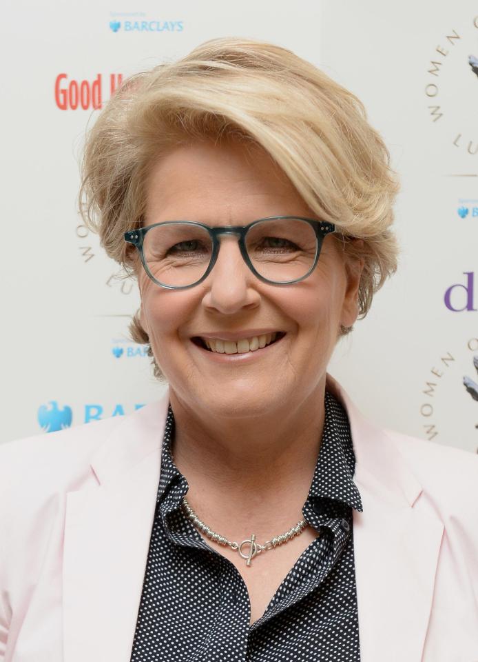  And Sandi Toksvig reportedly spends most of her time knitting alone