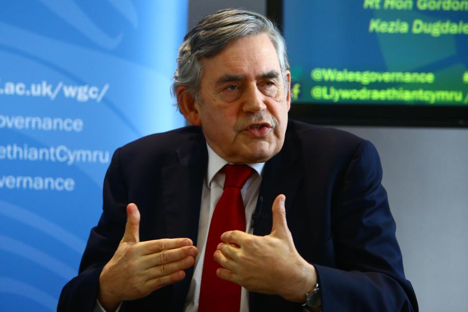  Labour PM Gordon Brown saddled the Tories with huge debt