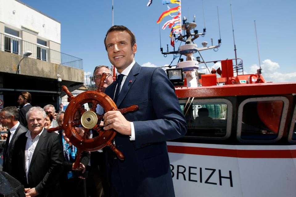 Emmanuel Macron is another European leader who could take advantage of chaos in Britain