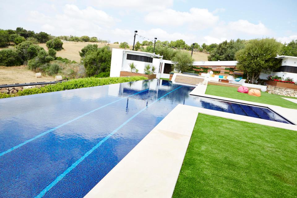  The villa features an expansive infinity pool which looks out on the lush countryside