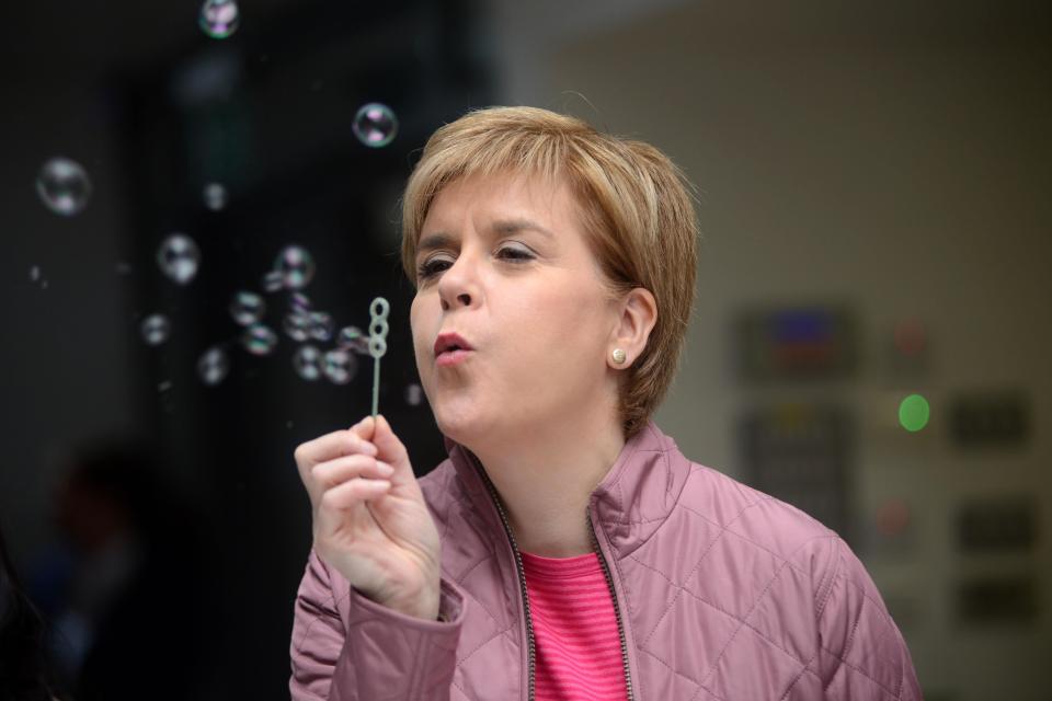  The SNP leader said she wouldn't enter a coalition - but would support Labour on certain issues