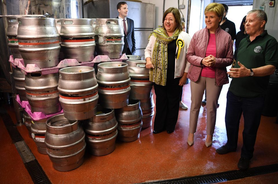  Ms Sturgeon said today she would look to enter a progressive alliance
