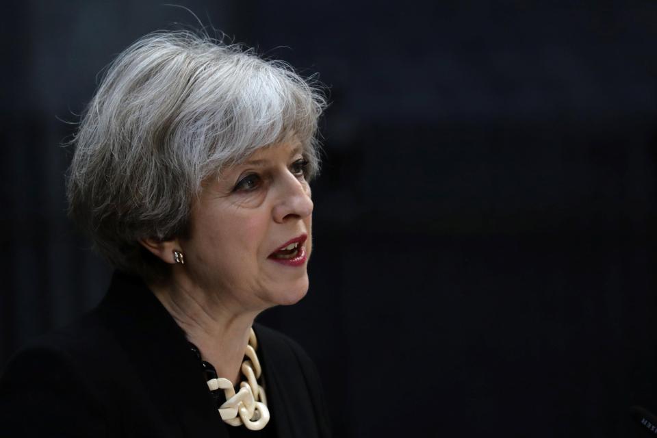 Theresa May heaped praise on the bravery of police and bystanders who tackled the London Bridge attackers