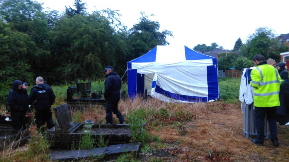  Police have dug up graves near her home in Dudley, West Mids, after receiving a tip