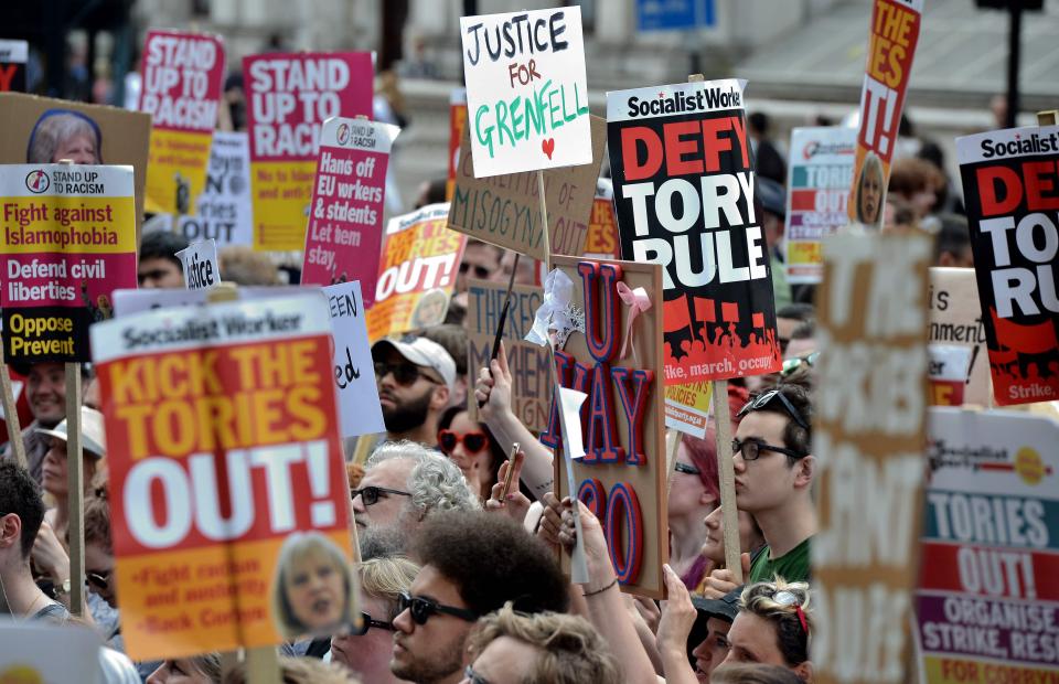 Protesters are planning to 'shut down London' on the day of the Queen's Speech
