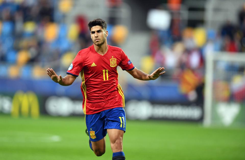 Real Madrid star Marco Asensio fired a hat-trick as Spain thumped Macedonia 5-0